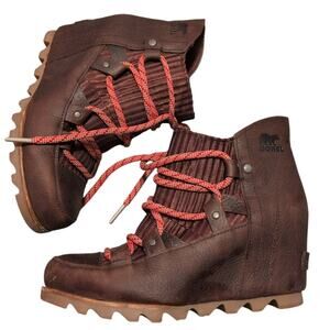 Sorel Women’s Joan of Arctic Wedge III Lace Boot — Waterproof Wedge Boots